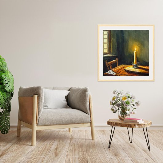Bougie - Toile Enveloppée