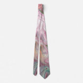 Bougie Vert rose doux Cravate Abstraite (Dos)