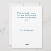 Bougie victorienne et carte de Noël en fleurs (Dos)