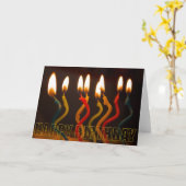 bougies bouclés carte d'anniversaire (Fleur jaune)