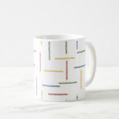 Bougies classiques d'anniversaire - Mug de café bl (Devant droit)