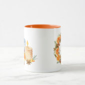 Bougies de couronne orange cannelle Mug de Noël (Centre)