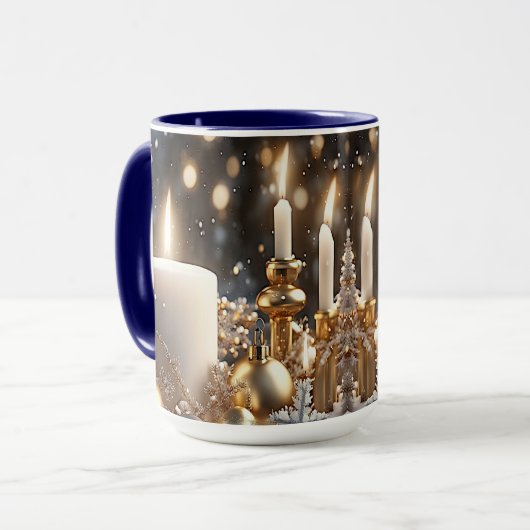 Bougies de fêtes Mug de fêtes (Devant gauche)