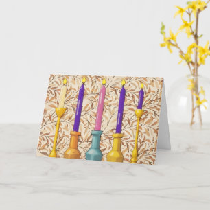 Bougies de l'Avent Éclairer la carte de Noël