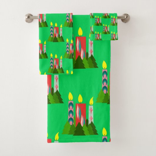 Bougies de Noël (En situation)