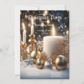 Bougies de Noël Invitation (Devant)