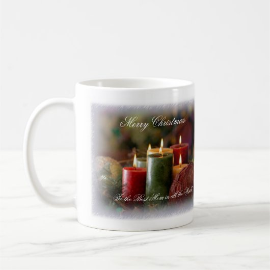 Bougies de Noël Mug (Gauche)