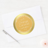 Bougies de soja Emballage Étiquette Gold Orange Ca (Enveloppe)