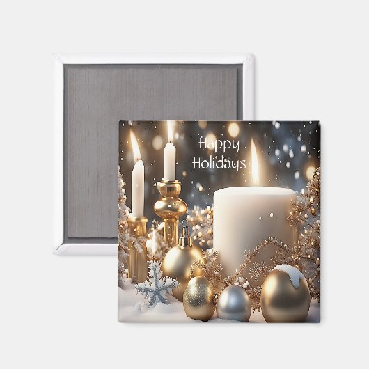 Bougies de vacances Magnet (Recto/Verso)