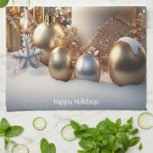 Bougies de vacances Serviette de cuisine (Plié)