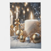 Bougies de vacances Serviette de cuisine (Vertical)