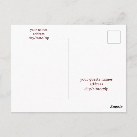 Bougies D'Hiver & Neige Enregistrer La Date Carte (Dos)