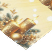 Bougies d'or Nappes de Noël (Angle)