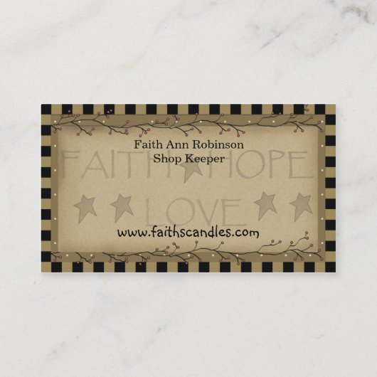 Bougies et fixations primitives Carte de visite pr (Dos)