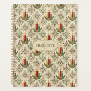 Bougies et ornements de Noël vintage Monogramme