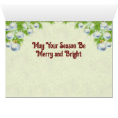 Bougies et voeux de Noël (Intérieur Horizontal (Bas))