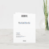 Bougies Menorah Bling-Blue - Carte de note Chanuka (Dos)