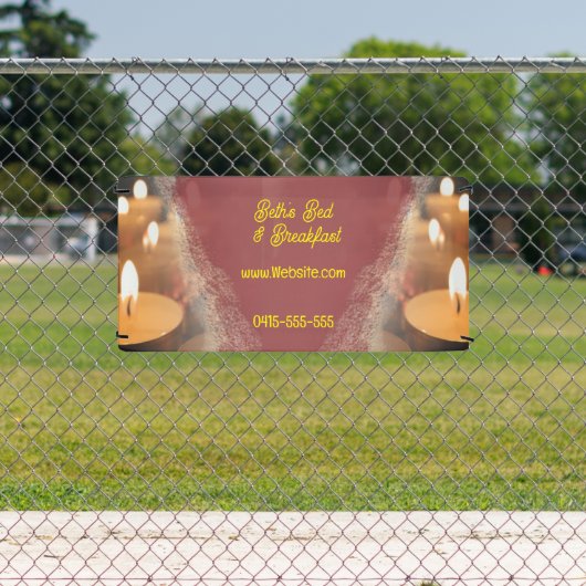 Bougies Nom personnalisé Bannière Signalisation (Insitu)