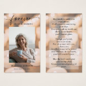 Bougies pour toujours dans notre coeur Carte de pr (Devant & derrière)