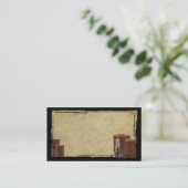 Bougies sales et cartes de visite professionnelle (Debout devant)