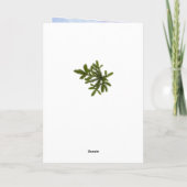 Bougies, sapin, baubles Carte de Nouvel An russe (Dos)