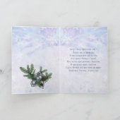 Bougies, sapin, baubles Carte de Nouvel An russe (Intérieur)