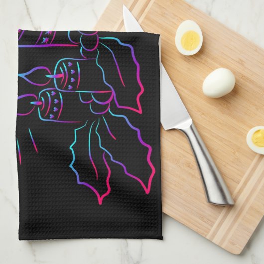 Bougies Serviettes de cuisine (Quart Plié)