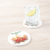 Bougies vintages Joyeux Dessous de verre de Noël (Côté)