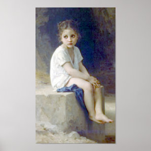 Bouguereau - Au Pied de la Falaise Poster