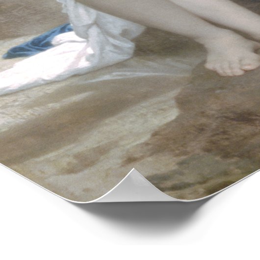 Bouguereau - Baigneuse Poster (Hoek)
