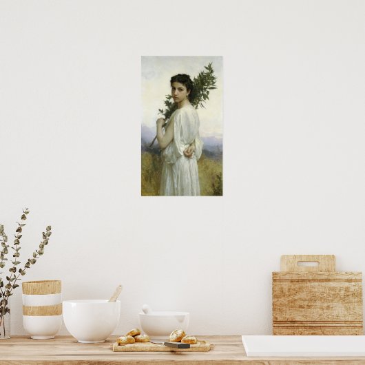 Bouguereau - Branche de Laurier Poster (Keuken)