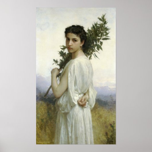 Bouguereau - Branche de Laurier Poster (Voorkant)