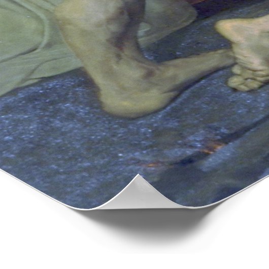 Bouguereau - Dante et Virgile au Enfers Poster (Hoek)