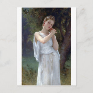 Bouguereau de oorbellen briefkaart