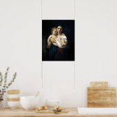 Bouguereau - De oudere zuster Poster (Keuken)