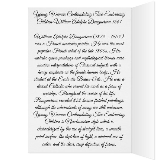 Bouguereau Embracer les enfants (Intérieur (Gauche))