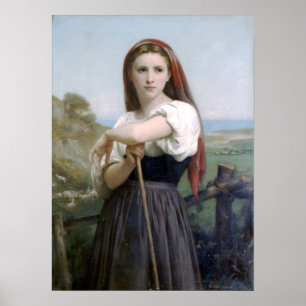 Bouguereau - Jeune Bergere Poster