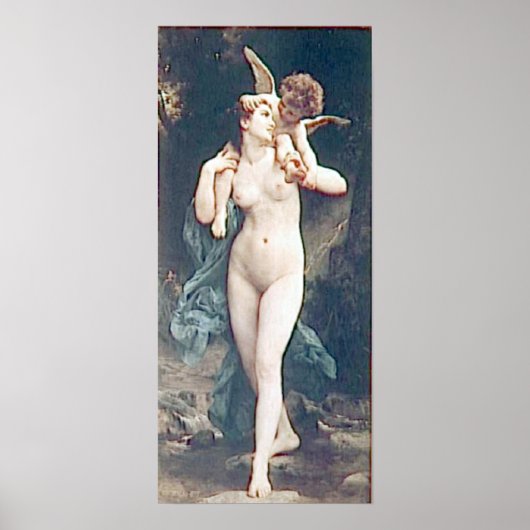 Bouguereau - La Jeunesse et l'Amour Poster (Voorkant)