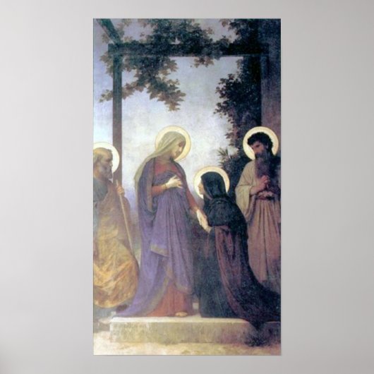 Bouguereau - La Visitation Poster (Voorkant)