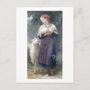 Bouguereau - L'Agneau Nouveau-ne Briefkaart