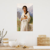 Bouguereau L'Attente 1901 Mooie vrouw CC1206 Poster (Keuken)