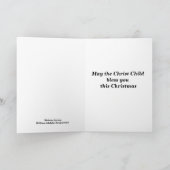 Bouguereau Madonna Kerstmis Feestdagen Kaart (Binnen)