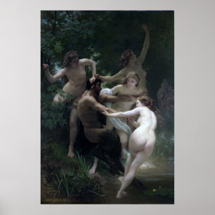 Bouguereau - Nymphs and Satyr , 1873 Poster