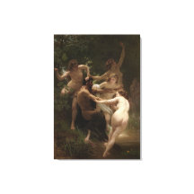 Bouguereau Nymphs en Satyr
