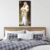Bouguereau Onschuld Canvas Print (Insitu (Slaapkamer))