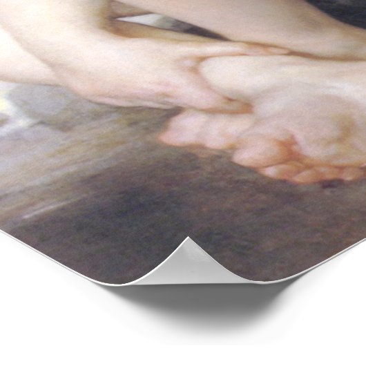 Bouguereau - Petite Fille au Bord l'Eau Poster (Hoek)