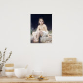 Bouguereau - Petite Fille au Bord l'Eau Poster (Keuken)