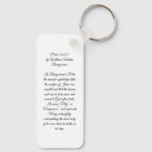 Bouguereau Pietà Sleutelhanger (Achterkant)