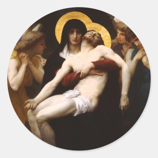 Bouguereau Pieta Stickers (Voorkant)