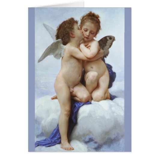 Bouguereau Premier baiser Amor Psyche enfants CC00 (Devant)